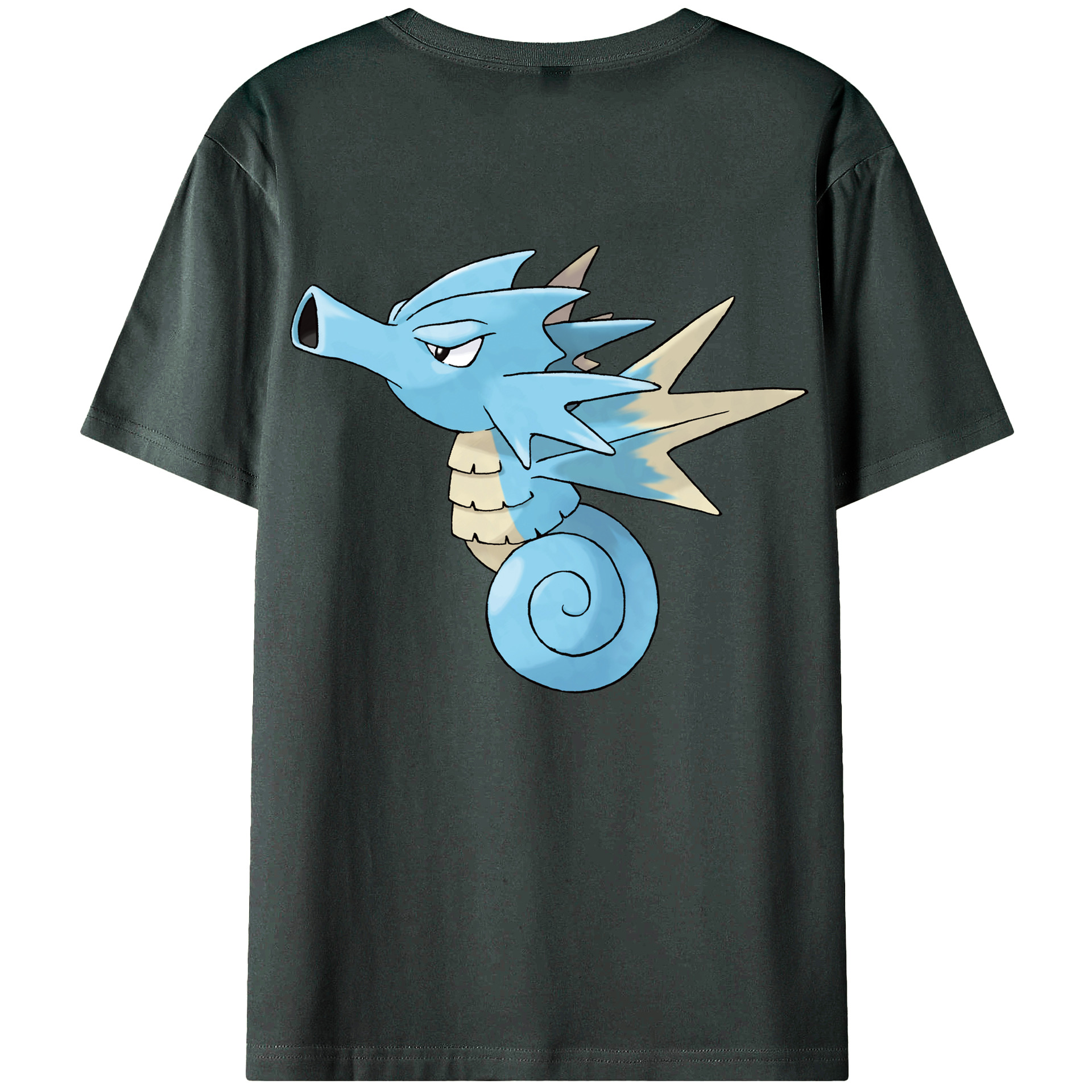 （画像用） ポケットモンスター Pokémon 綿100％ メンズ半袖Tシャツ（バックプリント） 通気性